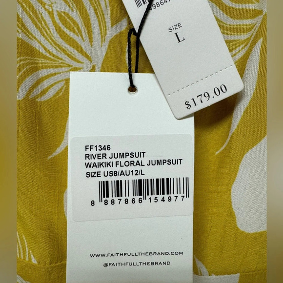 NWT Anthropologie Faithfull the Brand Gemma jumpsuit size Large - Picture 13 of 15